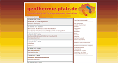 Desktop Screenshot of geothermie-pfalz.de